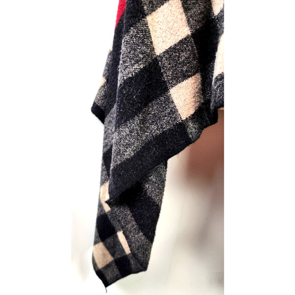 Como Vintage Multicolor Plaid Open Front Sleeveless Long Sweater Vest Size 1X - Picture 4 of 11